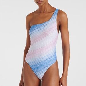 Missoni Ombré Lame One Shoulder One Piece Swimsuit MyTheresa Exclusive NWT